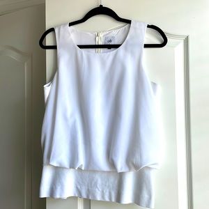 GUC CAbi White Sleeveless Blouse
